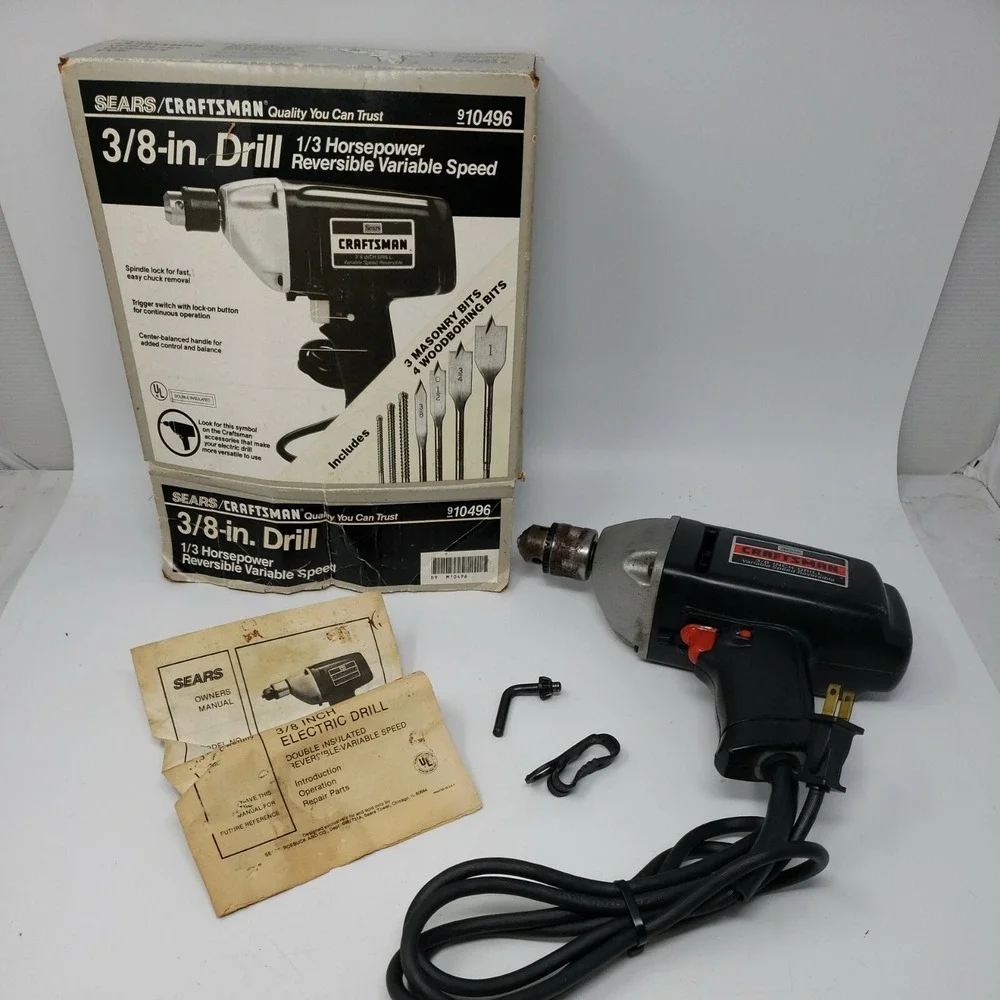 Sears Craftsman 315.10491 0-1200 RPM VSR 2.5 AMP 3/8